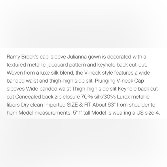 New Ramy Brook Julianna Plunging Maxi Dress in Electric Pink Jacquard size 6 - Picture 16 of 16